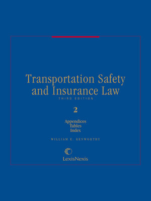 cover image of Transportation Safety and Insurance Law
